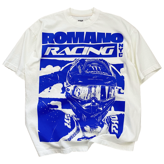 Romano Racing T-Shirt - Vintage White